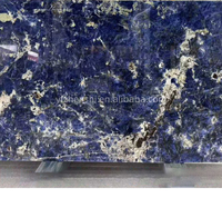 Marbre naturel bleu bolivien de luxe pour les murs décoratifs du salon, dalles de pierre pour les tables basses, les tables à manger et les meubles