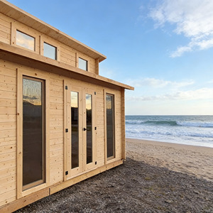 Casa Prefabricada Modular de Madera Sólida con Vista Panorámica al Océano, Opción de Vivienda Vacacional para Estancias en Bosques y Costas - Product Image 1