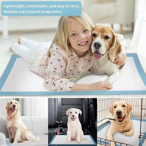Ventes directes d'usine de produits pour animaux de compagnie, grandes coussinets absorbants jetables à 5 couches pour chiens, coussinets d'apprentissage pour chiots, coussinets pour chiens - Product Image 5