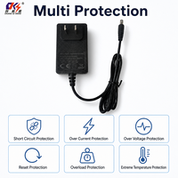 Adaptateur secteur mural personnalisable AC-DC 12V 24V 0.75A 2A avec prise US, alimentation à découpage pour caméra, moniteur, humidificateur