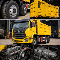Высококачественный восстановленный подержанный самосвал SINOTRUCK HOWO NX 6x4, 12-колесный, дизельный, Евро-2, праворульный, для тяжелых условий эксплуатации, экспорт в Африку