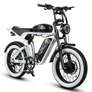 Super <b>Power</b> 73 Retro Style M20 Dual Battery 32Ah Long Range Full Suspension Fat Tire 2000w Electric Mountain Bike Dual Motor - Product Image 4