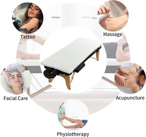 Topper <span class=keywords><strong>de</strong></span> <span class=keywords><strong>table</strong></span> <span class=keywords><strong>de</strong></span> <span class=keywords><strong>massage</strong></span> en mousse à mémoire <span class=keywords><strong>de</strong></span> forme <span class=keywords><strong>de</strong></span> 3 pouces avec couvercle amovible et bandes élastiques <span class=keywords><strong>pour</strong></span> la beauté et le <span class=keywords><strong>massage</strong></span> - Product Image 6