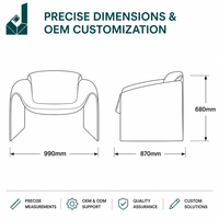 Chaise de visiteur de luxe contemporaine en tissu à dossier incurvé, ergonomique, pour bureau, hall d'attente