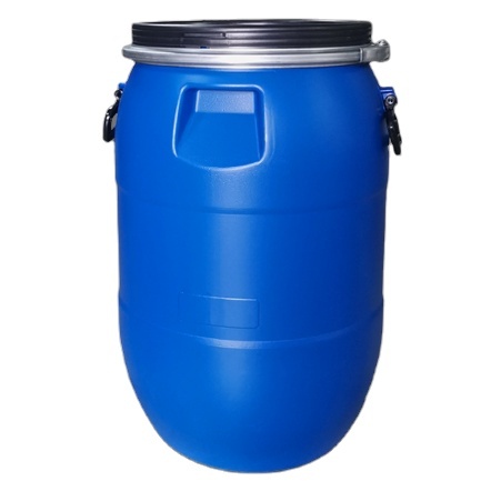 Open Top 60L Plastic Blue Barrel