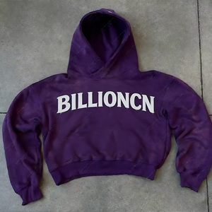 Sudadera con Capucha Unisex Personalizada, 100% Algodón, Cuello Redondo, Estilo Informal, Gruesa, 360g, Estampado Antiguo, Bordado, Bolsillo, Corte Regular - Product Image 2