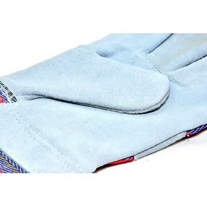 Gants de travail en cuir de vachette pleine fleur robustes de qualité supérieure, certifiés CE, anti-coupure, 11 oz, pour la sécurité industrielle et la protection des mains - Product Image 6