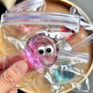Onr Big Eyes Silly Face Silicone Maltose Squishy Creative Stress Relief Squeeze Toy Soft Slow Rising Cartoon <b>Fidget</b> - Product Image 4