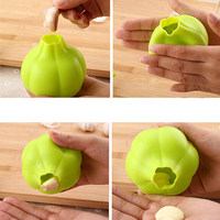 Éplucheur d'ail créatif en silicone, gadgets de cuisine, hachoir à rouleau en silicone éplucheur d'ail en silicone