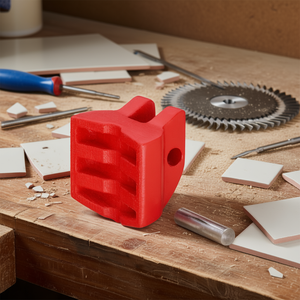 Mordaza de repuesto para cortadora manual de azulejos 91 13 250, roja con pasador - Product Image 2