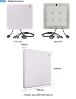 Lector de Tarjetas de Control de Acceso de Largo Alcance CHAFON CF6A1E RFID UHF de 10~20 m con Lectura Múltiple RS232/WG26/Relé/TCP/IP/POE/USB/WIFI