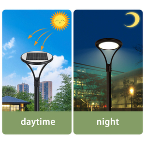 Lampes de jardin solaires à poteau <span class=keywords><strong>extérieur</strong></span>, modernes, étanches, décoratives, à haut lumen, pour éclairage paysager - Product Image 3