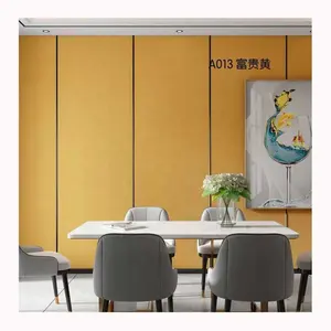 Soft Self Adhesive PE Foam Wall Panel 3d Roll Wallpaper Yellow Fabric Others Wallpapers/Wall Panels