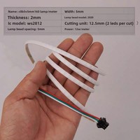 Bande lumineuse LED CobColorful, bande lumineuse RGB à basse tension autocollante, lumière ambiante LED 5V avec contrôle intelligent