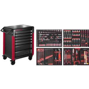 Kraftwerk PRO LINE Mobile <b>Tool</b> <b>Cabinet</b> PT800 7 <b>drawers</b> 238 pcs. - Product Image 1
