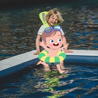 Quallen schutz PVC Aufblasbarer schwimmender Ocean Sea Swimmingpool mit Netz für Yacht boote