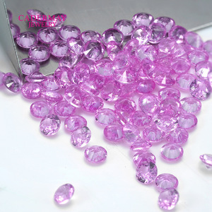 Light Rose Color Oval Zircon Loose Gemstones For Jewelry Making 0.8-3mm Synthetic Lab Created - Product Image 1