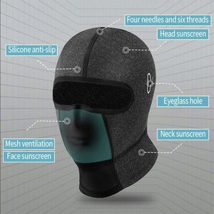 Cagoule personnalisée avec logo pour enfants, masque facial en nylon pour le ski, les sports de plein air et la moto, impression par sublimation - Product Image 3