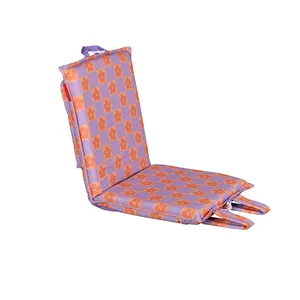 Mochila personalizada dobrável ajustável para exterior, cadeiras de praia reclináveis Sea Pink, personalizada pelo fabricante