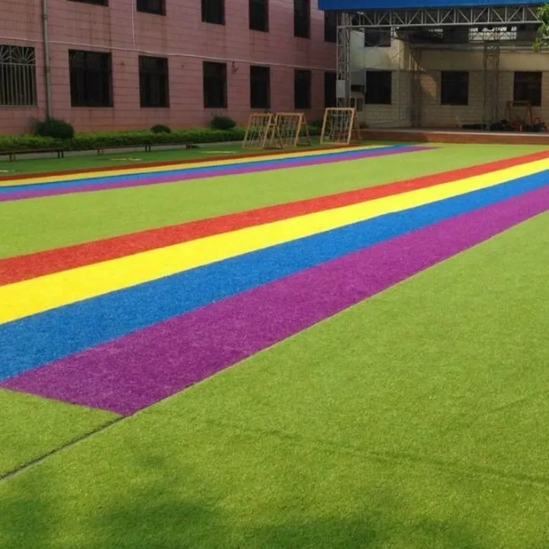 kindergarten decoration artificial lawn synthetic turf grass for garden landscaping