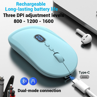 Nouvelle Souris Gaming Sans Fil Bluetooth 2,4 GHz YL04 2026 - Souris Double Mode Étanche Haute Précision (DPI) USB pour Ordinateurs Portables et PC avec Affichage Numérique