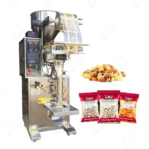 Verticale automatique de Sac En Plastique de Nourriture de Casse-Croûte De Remplissage Granule Grains Pop-Corn Noix Emballage De Grain De Café Pesant la Machine À Emballer