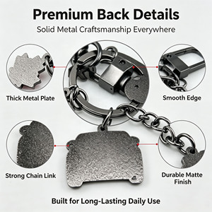 Portachiavi Smaltati Personalizzati all'Ingrosso, Multi-<span class=keywords><strong>Charm</strong></span>, in Metallo Durevole, Forme Personalizzate, Regalo Promozionale, OEM, Campionatura Rapida, MOQ Basso - Product Image 3