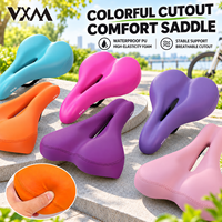 Coussin de selle de vélo VXM en mousse hautement élastique, absorption des chocs, respirant, creux, soulagement de la pression, pour vélo de montagne, de route et pliable, longue distance