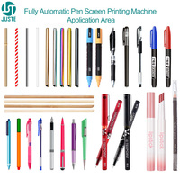 Impresora de pantalla de Control PLC Máquina de serigrafía cilíndrica Servo neumática completamente automática para lápiz labial circular Pluma 3D