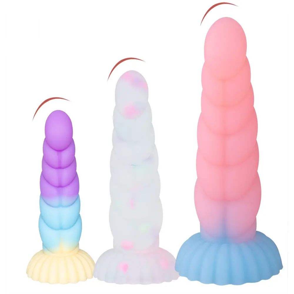 Großhandel Fabrik preis Custom ized Glowing Dark Twist Fat Plug Anal Perle Spielzeug Simulator für Frauen