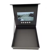 Boîte à cartes d'invitation de mariage personnalisée avec écran LCD 7 pouces, USB, styles musicaux féériques, portable, écologique, haut de gamme, en éponge