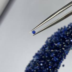 หินแซฟไฟร์สีฟ้าธรรมชาติขนาด1.5มม. แซฟไฟร์หยาบประดับเพชรเม็ดหยาบที่ยอดเยี่ยมหินแซฟไฟร์อัญมณีหลวมคุณภาพสูง - Product Image 2