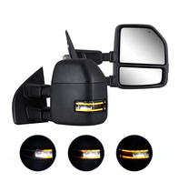 XMAXVISION F250 F350 F450 Super Duty 2017-2022 Spion Samping Baru untuk Derek dengan Pemanas, Sensor Suhu, Lampu Sein, dan Lampu Clearance