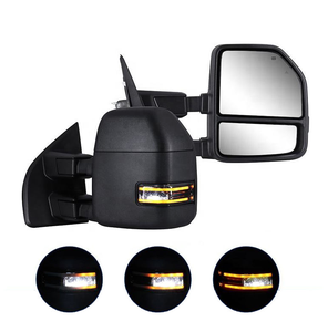 Rétroviseurs latéraux de remorquage neufs pour F250 F350 F450 Super Duty 2017 2018, chauffants, électriques, avec capteur de température, clignotant et feu de dégagement - Product Image 3
