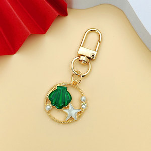 Portachiavi in lega smaltata a forma di stella marina, ciondolo da borsa da <span class=keywords><strong>donna</strong></span>, per visite all'acquario e gite in spiaggia - Product Image 5