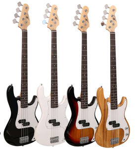 Guitare basse électrique 4 cordes personnalisée en gros 20 frettes finition brillante pour débutants et <span class=keywords><strong>musiciens</strong></span> - Product Image 1
