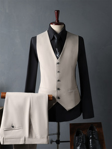 2025 Mới Giản Dị Mens Phù Hợp Với 2 Mảnh Đôi Ngực Người Đàn Ông Phù Hợp Với Chú Rể Đám Cưới Blazer Người Đàn Ông - Product Image 5