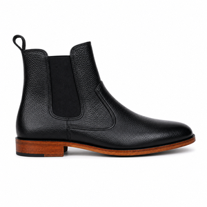 Chaussures Chelsea en cuir personnalisées, bottes classiques à élastiques latéraux, chaussures décontractées élégantes, fabrication en gros, fournisseur d'usine, marque privée - Product Image 5