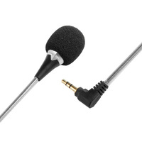 Câble de microphone à col de cygne TRS 3,5 mm pour PC portable, pour l'enregistrement sur ordinateur portable