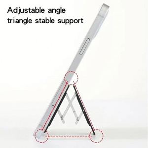 Universal Mini Portable Waterproof Anti-Corrosion Durable Desk Use Desktop <b>Stand</b> Mount Flexible Aluminum Mobile Phone Holder - Product Image 3