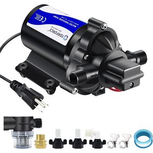 TDRFORCE Water Pressure Pump 4.5 GPM 45 PSI Self Priming for RV <b>Yacht</b> Car Wash Irrigation - Product Image 3