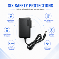 Adaptateur d'alimentation à découpage CA/CC mural 12V 2A 24W certifié EMC FCC CE RoHS, prix usine de gros, pour caméra de vidéosurveillance et bande LED
