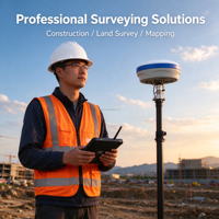 Penerima GPS RTK GNSS Stonex S9II/S900+/S900A dengan Aplikasi SurPad, Peralatan Survei, Pengukuran Kemiringan, Stasiun Rover, Berperingkat IP67 - 30 ℃ -60 ℃