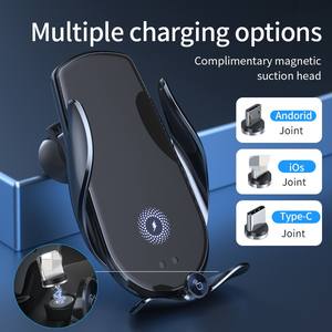 2024 nouvelles idées de produits <span class=keywords><strong>chargeur</strong></span> sans fil de voiture à <span class=keywords><strong>Induction</strong></span> automatique pour iPhone 15/14 pour Samsung pour Galaxy support de téléphone Station OTP - Product Image 3