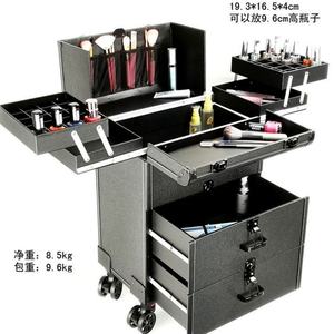 Wss 3 in 1 Aluminium Makeup Trolley Large Vanity Beauty Case Trolley Cosmetic Organiser Box <b>Bag</b> <b>Hairdressing</b> Nail Art Salon - Product Image 2