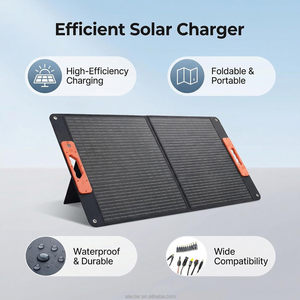 100W <b>Foldable</b> <b>Solar</b> Charger 23.5% High Efficiency IP67 Waterproof Portable <b>Panel</b> DC Connectors Power Station Monocrystalline - Product Image 2