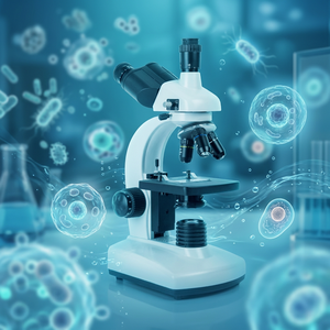 Trichromatisches Biologisches Mikroskop für Labore 1600X Hochauflösende Beobachtung von Blut, Spermien, Bakterien und Milben - Product Image 1