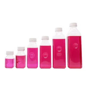 Joudoo — bouteille plastique jetable en plastique, sachets biodégradables, pour jus de fruits, 100ml 200ml 350ml 450ml 750ml 900ml