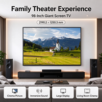 AImenpad Televisi Murah 98/100 Inch Layar LED HD 4K Papan Utama CRT Android 15