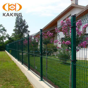 Panel de valla de hierro soldado con autógena de acero galvanizado de lujo Hércules Commercial 3D modelado patio trasero enrejado de jardín con diseño curvo - Product Image 5